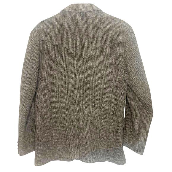 Larry Mahan’s Cowboy Collection Sport Coat Blazer 40R Mens Gray Tweed Ranch - Picture 2 of 12
